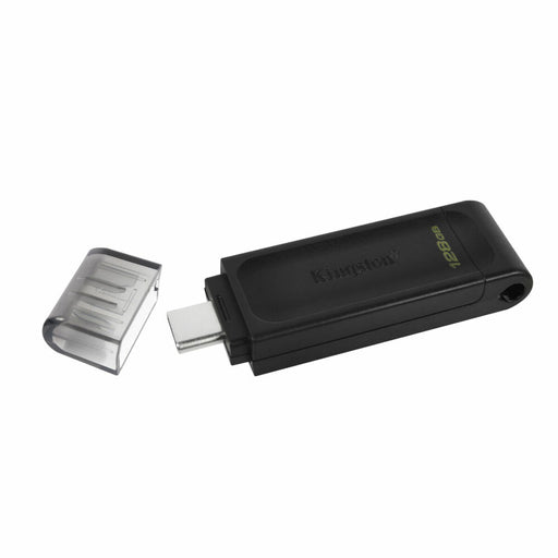 Memória USB Kingston DT70/128GB usb c Preto 128 GB